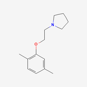molecular formula C14H21NO B5698135 1-[2-(2,5-dimethylphenoxy)ethyl]pyrrolidine 