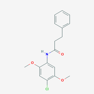 N-(4-chloro-2,5-dimethoxyphenyl)-3-phenylpropanamide