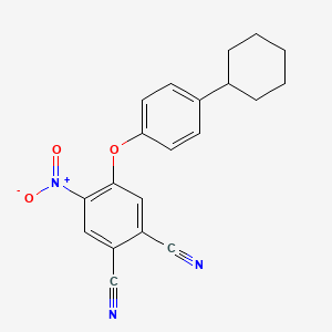 molecular formula C20H17N3O3 B5698178 4-(4-cyclohexylphenoxy)-5-nitrophthalonitrile 