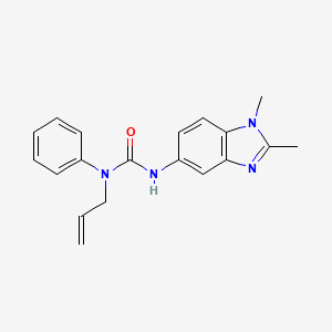 molecular formula C19H20N4O B5698197 N-allyl-N'-(1,2-dimethyl-1H-benzimidazol-5-yl)-N-phenylurea 
