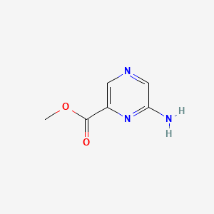 molecular formula C6H7N3O2 B569821 Methyl 6-aminopyrazine-2-carboxylate CAS No. 118853-60-4