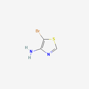 molecular formula C3H3BrN2S B569822 5-Bromothiazol-4-amine CAS No. 1353101-50-4