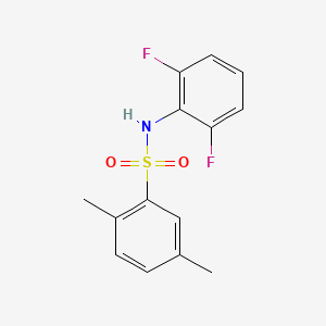 molecular formula C14H13F2NO2S B5698222 N-(2,6-difluorophenyl)-2,5-dimethylbenzenesulfonamide 