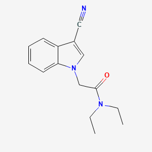 molecular formula C15H17N3O B5698238 2-(3-cyano-1H-indol-1-yl)-N,N-diethylacetamide 