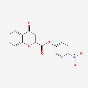 molecular formula C16H9NO6 B5698243 4-nitrophenyl 4-oxo-4H-chromene-2-carboxylate 