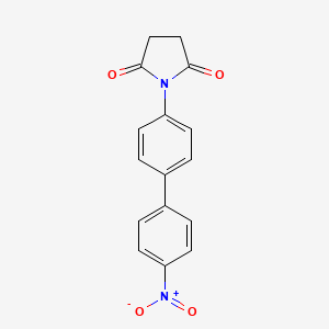 molecular formula C16H12N2O4 B5698251 1-(4'-nitro-4-biphenylyl)-2,5-pyrrolidinedione 