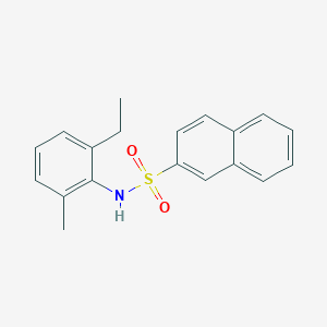 molecular formula C19H19NO2S B5698263 N-(2-ethyl-6-methylphenyl)-2-naphthalenesulfonamide 