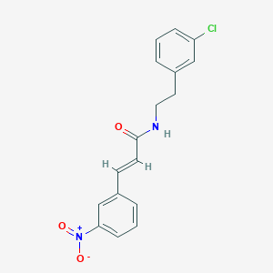 N-[2-(3-chlorophenyl)ethyl]-3-(3-nitrophenyl)acrylamide