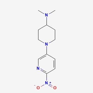 N,N-dimethyl-1-(6-nitropyridin-3-yl)piperidin-4-amine