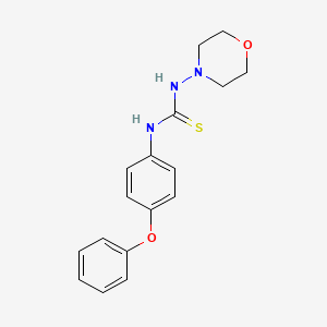 molecular formula C17H19N3O2S B5698289 N-4-morpholinyl-N'-(4-phenoxyphenyl)thiourea 