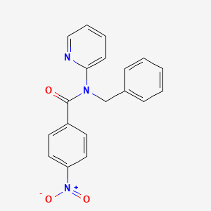 molecular formula C19H15N3O3 B5698312 N-benzyl-4-nitro-N-2-pyridinylbenzamide 