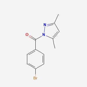 molecular formula C12H11BrN2O B5698342 1-(4-bromobenzoyl)-3,5-dimethyl-1H-pyrazole 