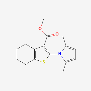 molecular formula C16H19NO2S B5698352 methyl 2-(2,5-dimethyl-1H-pyrrol-1-yl)-4,5,6,7-tetrahydro-1-benzothiophene-3-carboxylate 