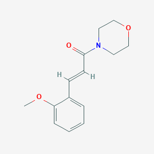 molecular formula C14H17NO3 B5698360 4-[3-(2-methoxyphenyl)acryloyl]morpholine 