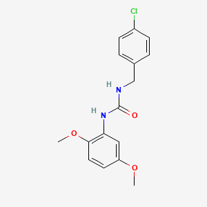 molecular formula C16H17ClN2O3 B5698369 N-(4-chlorobenzyl)-N'-(2,5-dimethoxyphenyl)urea 