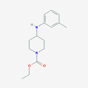 molecular formula C15H22N2O2 B5698391 ethyl 4-[(3-methylphenyl)amino]-1-piperidinecarboxylate 