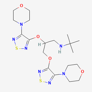 (2RS)-3-((1,1-Dimethylethyl)amino)-2-((4-(morpholin-4-yl)-1,2,5-thiadiazol-3-yl)oxy)propan-1-ol
