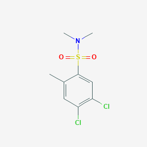 molecular formula C9H11Cl2NO2S B5698449 4,5-dichloro-N,N,2-trimethylbenzenesulfonamide 