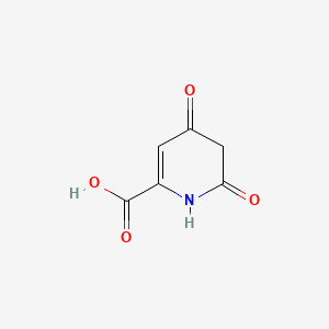molecular formula C6H5NO4 B569845 4,6-Dioxo-1,4,5,6-tetrahydropyridine-2-carboxylic acid CAS No. 118738-53-7