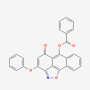 molecular formula C27H15NO5 B5698452 5-oxo-3-phenoxy-5H-anthra[1,9-cd]isoxazol-6-yl benzoate 