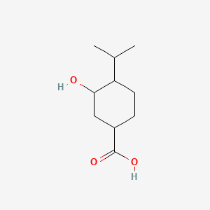 molecular formula C10H18O3 B569846 3-Hydroxy-4-propan-2-ylcyclohexane-1-carboxylic acid CAS No. 91006-77-8