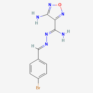 4-amino-N'-(4-bromobenzylidene)-1,2,5-oxadiazole-3-carboximidohydrazide