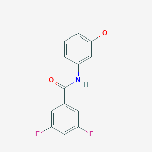 molecular formula C14H11F2NO2 B5698477 3,5-difluoro-N-(3-methoxyphenyl)benzamide 