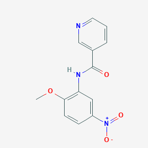 molecular formula C13H11N3O4 B5698487 N-(2-methoxy-5-nitrophenyl)nicotinamide 