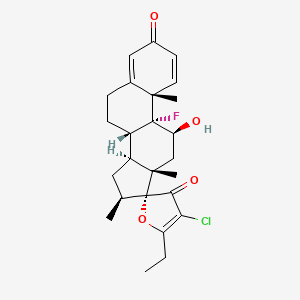 molecular formula C25H30ClFO4 B569852 Unii-5vzh8T9KX7 CAS No. 1486466-31-2