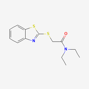 molecular formula C13H16N2OS2 B5698529 2-(1,3-benzothiazol-2-ylthio)-N,N-diethylacetamide 