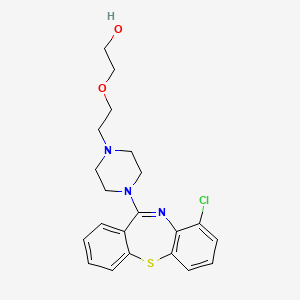 molecular formula C21H24ClN3O2S B569853 9-Chloro Quetiapine CAS No. 1371638-11-7