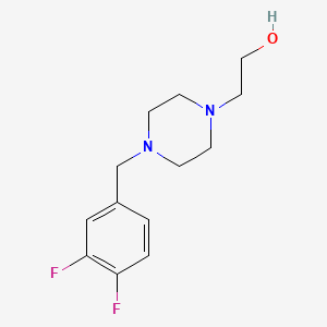 molecular formula C13H18F2N2O B5698534 2-[4-(3,4-difluorobenzyl)-1-piperazinyl]ethanol 