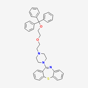 molecular formula C40H39N3O2S B569855 O-Triphenylmethoxy Quetiapine CAS No. 844639-06-1
