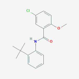 molecular formula C18H20ClNO2 B5698551 N-(2-tert-butylphenyl)-5-chloro-2-methoxybenzamide 