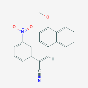 molecular formula C20H14N2O3 B5698552 3-(4-methoxy-1-naphthyl)-2-(3-nitrophenyl)acrylonitrile 