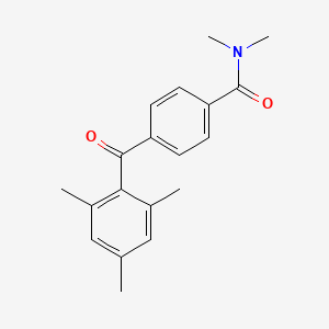 molecular formula C19H21NO2 B5698593 4-(mesitylcarbonyl)-N,N-dimethylbenzamide 