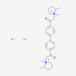 B056986 4,4'-Bis((2-methylpyrrolidino)acetyl)biphenyl dimethiobromide CAS No. 123489-62-3