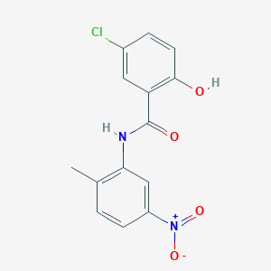 molecular formula C14H11ClN2O4 B5698602 5-chloro-2-hydroxy-N-(2-methyl-5-nitrophenyl)benzamide 