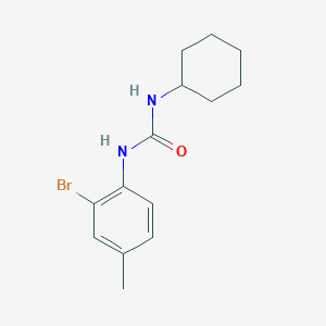 molecular formula C14H19BrN2O B5698606 N-(2-bromo-4-methylphenyl)-N'-cyclohexylurea 