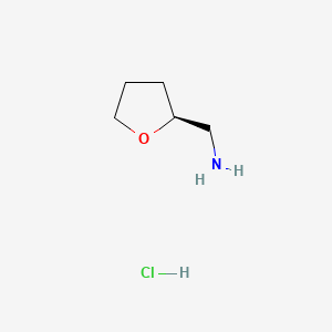 molecular formula C5H12ClNO B569863 (S)-(Tetrahydrofuran-2-yl)methanamine hydrochloride CAS No. 21801-94-5