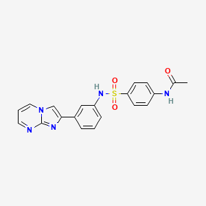 molecular formula C20H17N5O3S B5698645 N-(4-{[(3-imidazo[1,2-a]pyrimidin-2-ylphenyl)amino]sulfonyl}phenyl)acetamide 