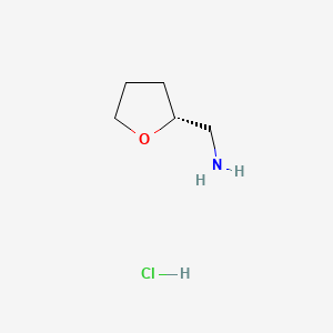 molecular formula C5H12ClNO B569865 [(2R)-oxolan-2-yl]methanamine hydrochloride CAS No. 7175-80-6