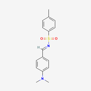 molecular formula C16H18N2O2S B5698654 N-[4-(dimethylamino)benzylidene]-4-methylbenzenesulfonamide 