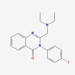 2-[(diethylamino)methyl]-3-(4-fluorophenyl)-4(3H)-quinazolinone