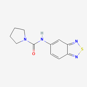 molecular formula C11H12N4OS B5698664 N-2,1,3-benzothiadiazol-5-yl-1-pyrrolidinecarboxamide 