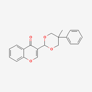 molecular formula C20H18O4 B5698668 3-(5-methyl-5-phenyl-1,3-dioxan-2-yl)-4H-chromen-4-one 