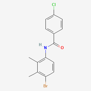 molecular formula C15H13BrClNO B5698689 N-(4-bromo-2,3-dimethylphenyl)-4-chlorobenzamide 