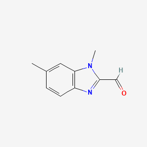 molecular formula C10H10N2O B569869 1,6-Dimethyl-1H-benzo[d]imidazole-2-carbaldehyde CAS No. 123511-52-4