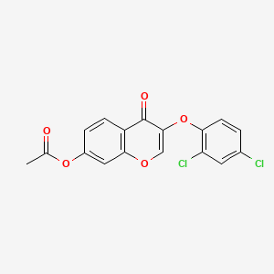 molecular formula C17H10Cl2O5 B5698693 3-(2,4-dichlorophenoxy)-4-oxo-4H-chromen-7-yl acetate CAS No. 137988-11-5