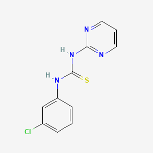molecular formula C11H9ClN4S B5698694 N-(3-chlorophenyl)-N'-2-pyrimidinylthiourea 